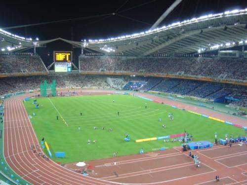 Epreuve du 1500m de dmonstration aux jeux Olympiques d'Athnes - 22 aot 2004