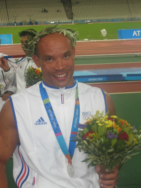 Mdaille d'argent pour Joel Jeannot au relais 4 x 400 m